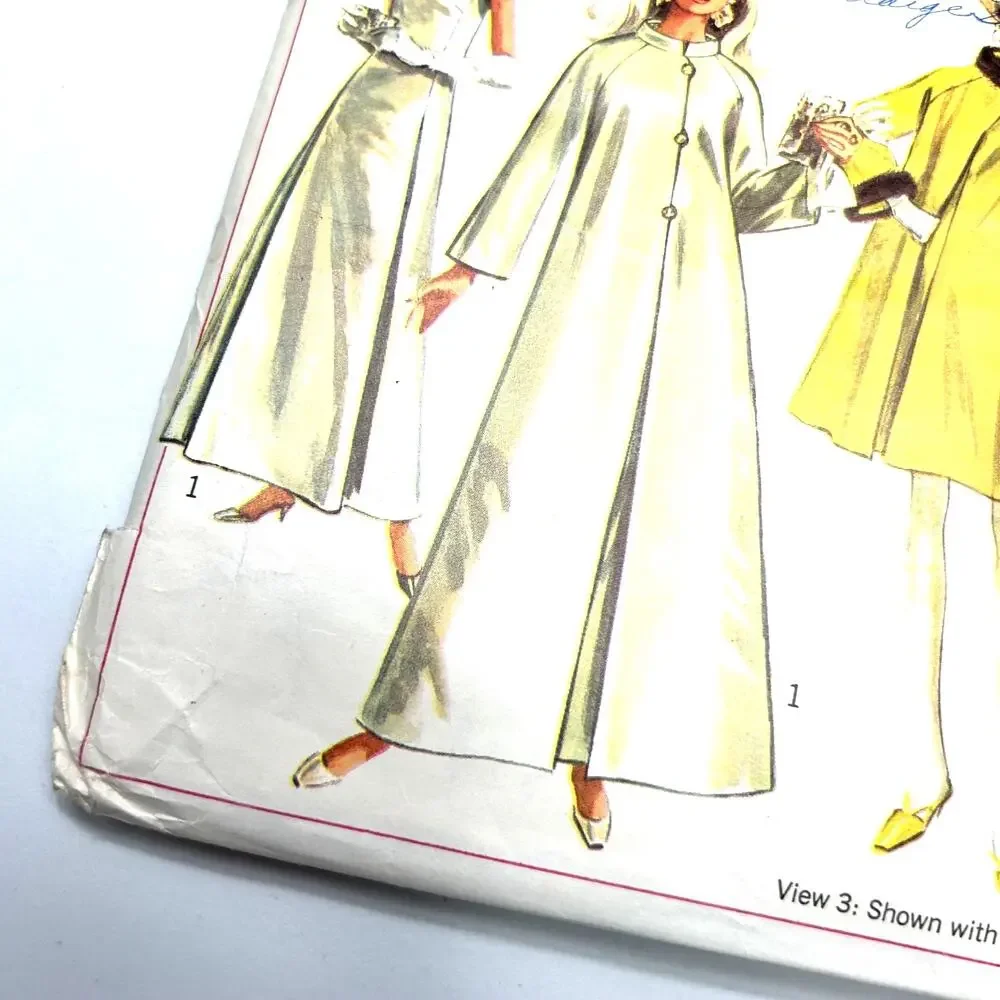 Simplicity Vintage 1960's Pattern #7283 Misses Coat & Dress 2 Lengths‎ Size 14